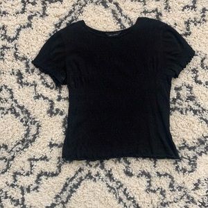 Scrunch tee in black